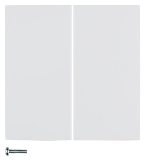 Hager Berker Berker Berker.net, KNX-RF drukknop 2-voudig, S/B pwit glans