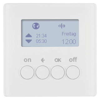 Hager Berker Berker.net, KNX-RF tijdschakelklok, Q polarwit