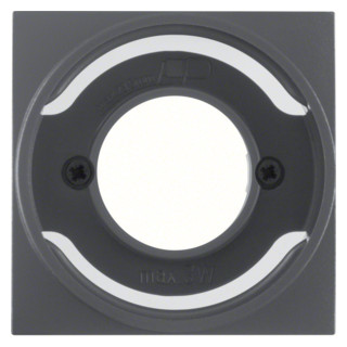 Hager Berker Centraalstuk voor lichtsignaal e14 berke R B.1/B.3/B.7 glas antraciet