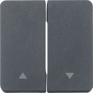 Berker W.1 tweedelige wip schakelaar/dimmer grijs