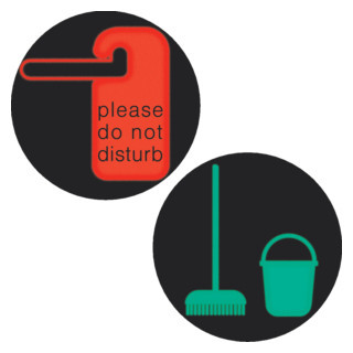 Berker Folie rond bicolor DND/schoonmaken