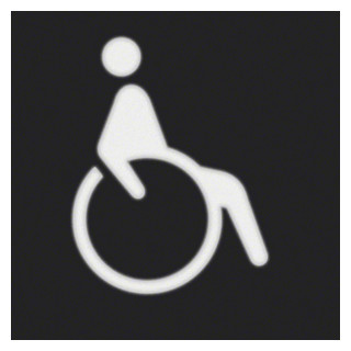 Berker Folie vierkant met rolstoelsymbool