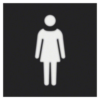 Berker Folie vierkant met vrouwsymbool