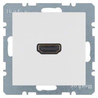 Hager Berker Berker High definition wandcontactdoos berker S .1/B.3/B.7 glas polarwit, gla