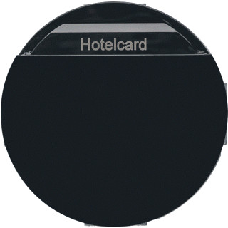 Berker R.classic bedieningselement aan-/uit-schakelaar hotelkaart zwart