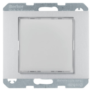 Berker K.5 module lichtsignaaleenheid RGB led basiselement met centrale afdekplaat 230V inbouw aluminium ip20