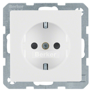 Hager Berker Q.1/Q.3 wandcontactdoos ra 1V KV wit