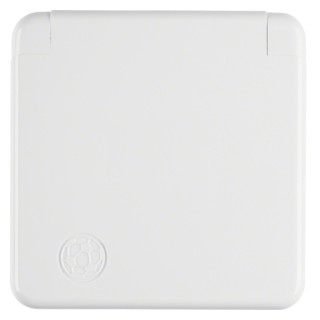Hager Berker Wandcontactdoos ra 1V wit
