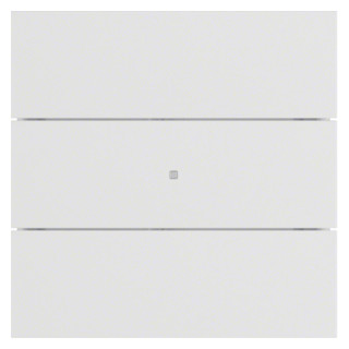 Hager Berker Tastsensor 3-voudig standaard B.iq polar wit, mat