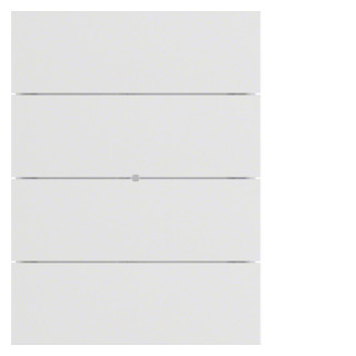 Hager Berker Tastsensor 4-voudig standaard B.iq polar wit, mat