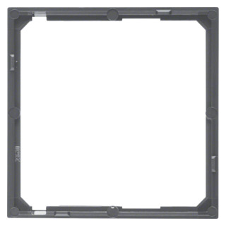 Hager Berker Berker Tussenring voor centraalplaat berker B.1 /B.3/B.7 glas antraciet, mat