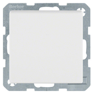 Hager Berker Q.1/Q.3 wandcontactdoos aardingspen 1V KV wit