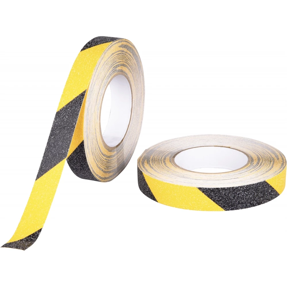 Bizline Antislip markeringstape zwart/geel 50MM X 18,3M