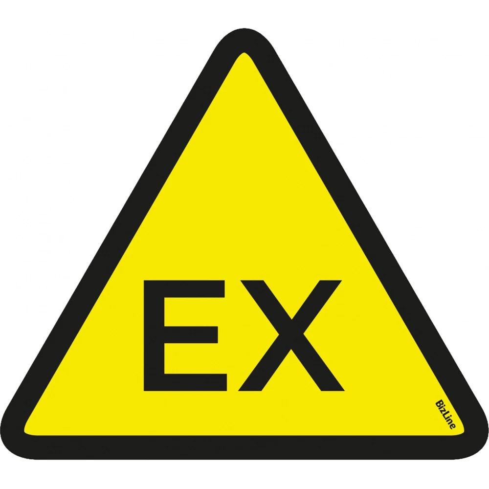 Bizline Gebodsbord PVC ex explosiegevaar 'atex zone'