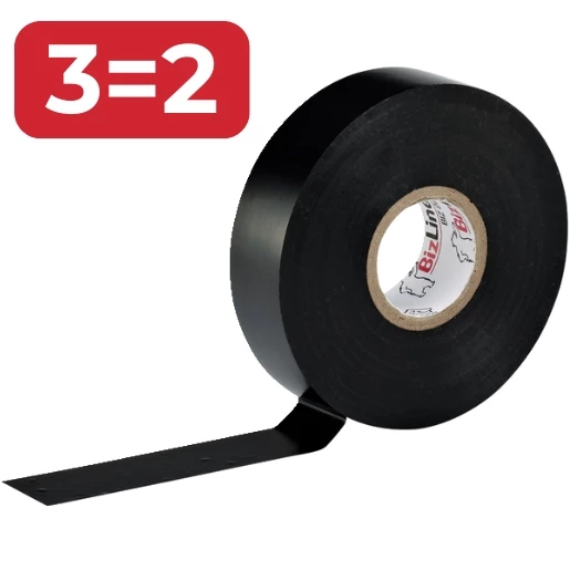 Bizline Zelfklevende tape 19MMX20M ongevulkaniseerd rubber zwart