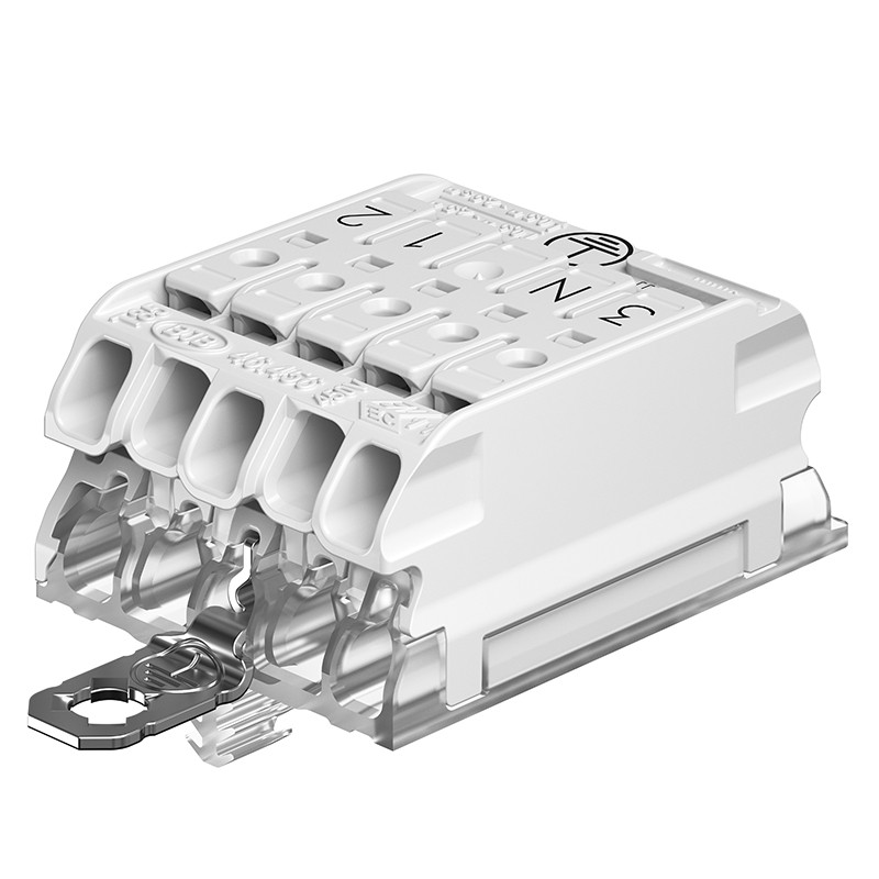 BJB 46.456 Verbindingsklem 5P compact profile groove 3-N-es-1-2 eb