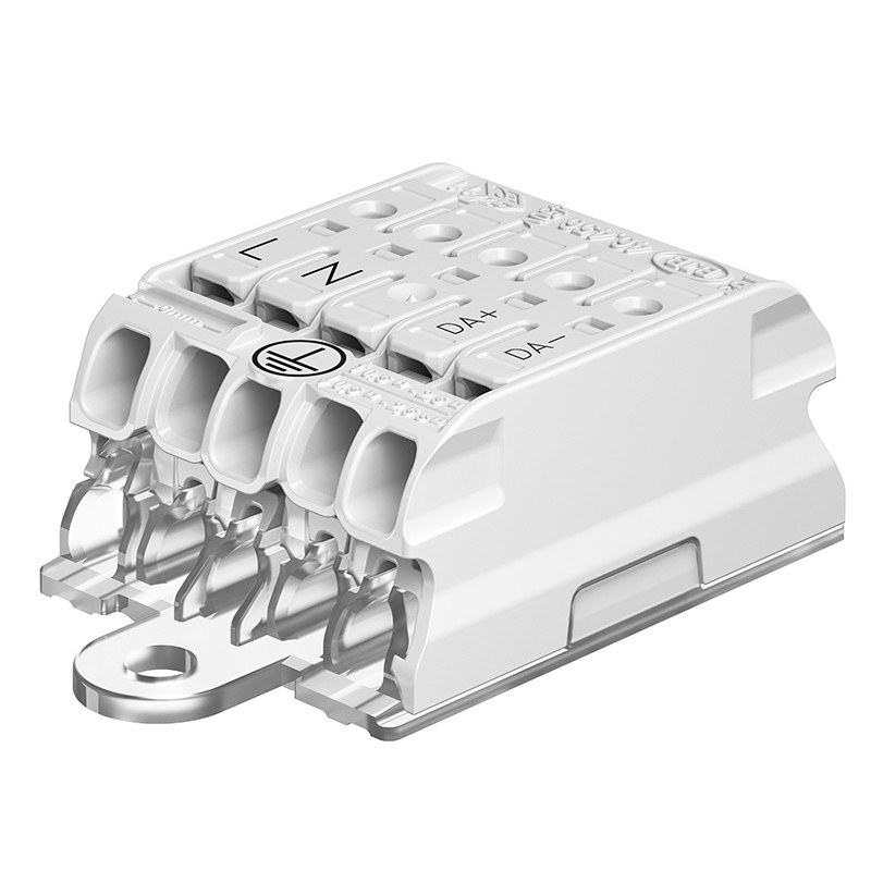 BJB 46.456 Verbindingsklem 5P compact screw fix L-N-es-D+-da-es