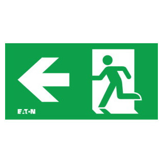 Eaton Blessing guideled pictogram noodverlichtingpijl iso plafond + groen vlak