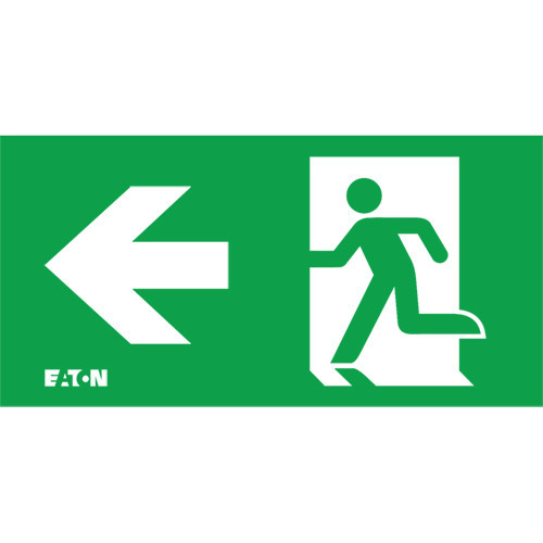 Eaton Blessing guideled pictogram noodverlichting iso plafond + groen vlak