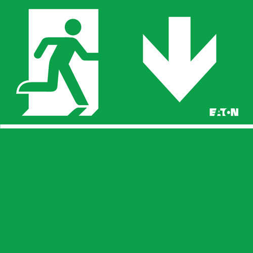 Eaton Blessing guideled pictogram noodverlichting BL iso plafond acrylglas plaat