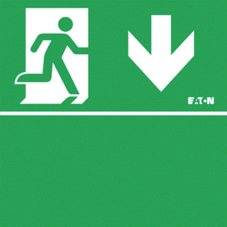 Eaton Blessing pictogramplaat noodverlichting iso po/blanko-