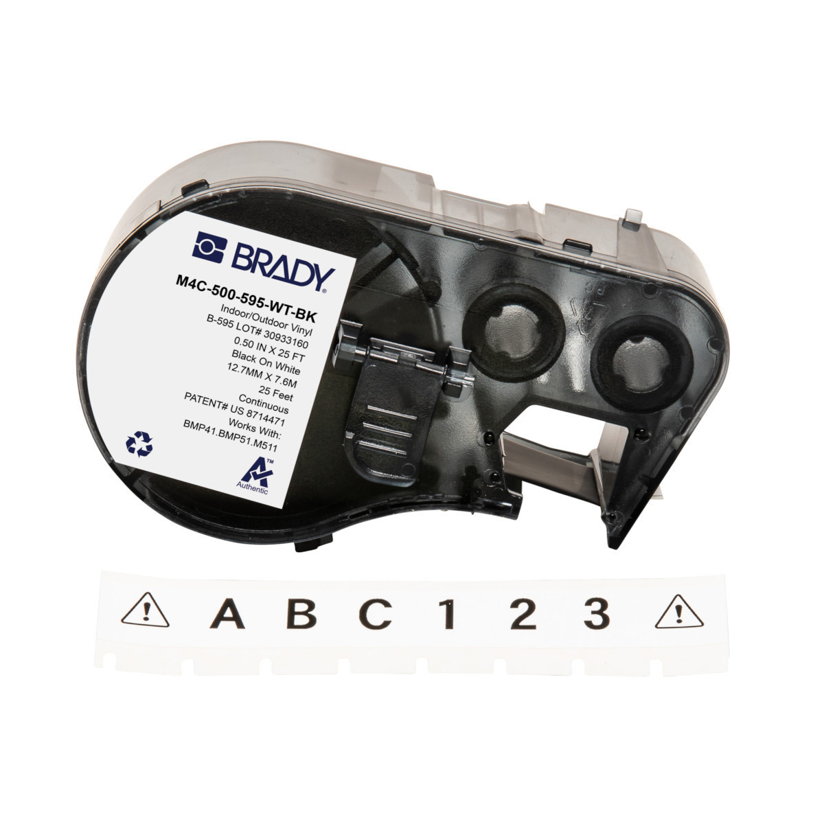 Brady B41EA188C976B71 M410 BMP41 M510 BMP51 M511 vinyllabels voor binnen- en buitengebruik