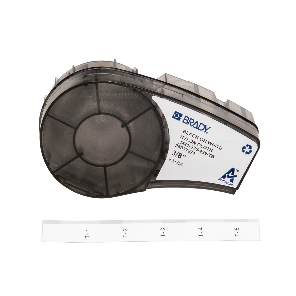 Brady B25CA125A593B05 Tape Uit nylonweefsel voor M211; M210; BMP21-plus; BMP21