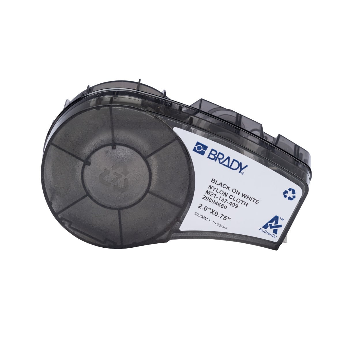 Brady B29CA144A743B05 Labels Uit nylonweefsel voor M210 en M211 draagbare labelprinters