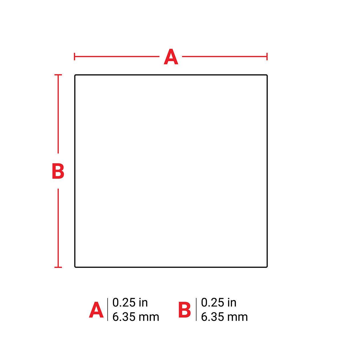 Brady B42EA198B144B55 Label 0.25x0.25 polyester 750