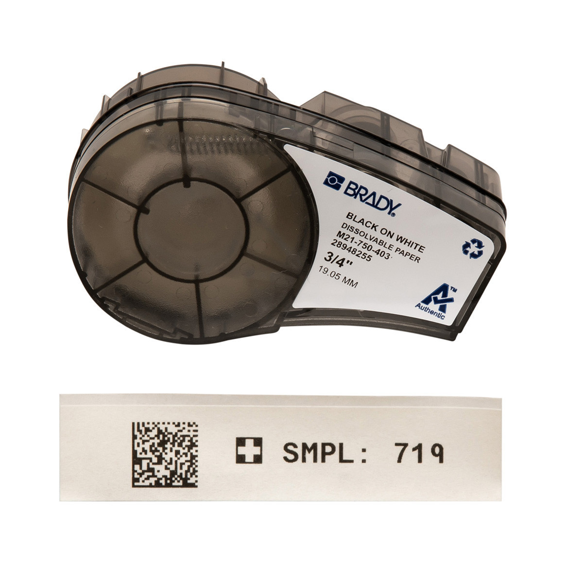 Brady B49DA893E249B05 Oplosbare Papieren tape voor M211; M210; BMP21-plus; BMP21-lab; BMP21