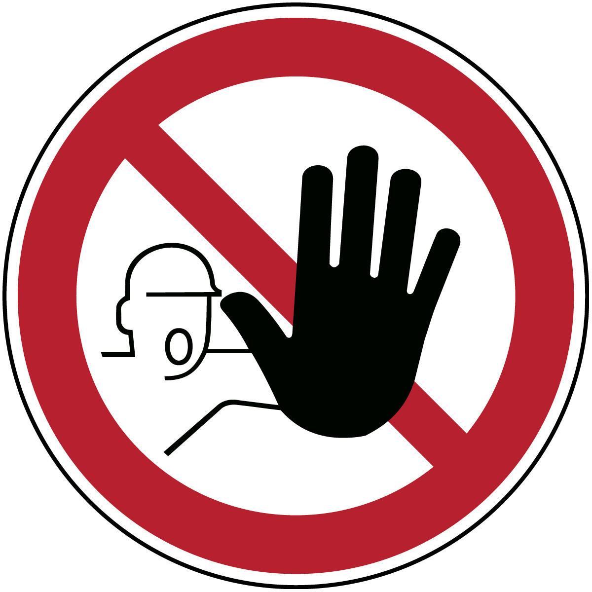 Brady B86HA408B726 Verbodspictogram - verboden toegang voor onbevoegden