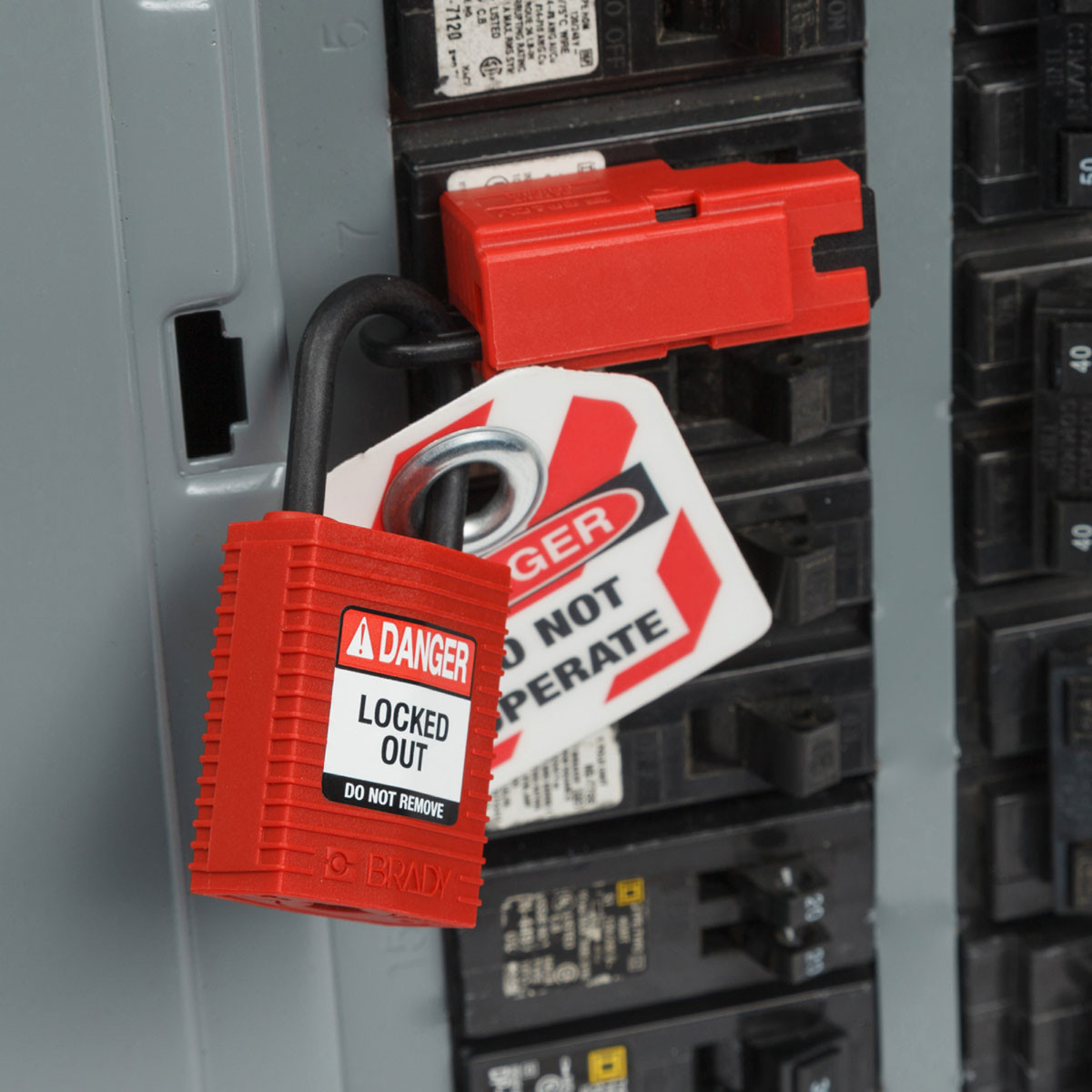 Brady BCB1B718F708C91 Safekey-Hangsloten – compact