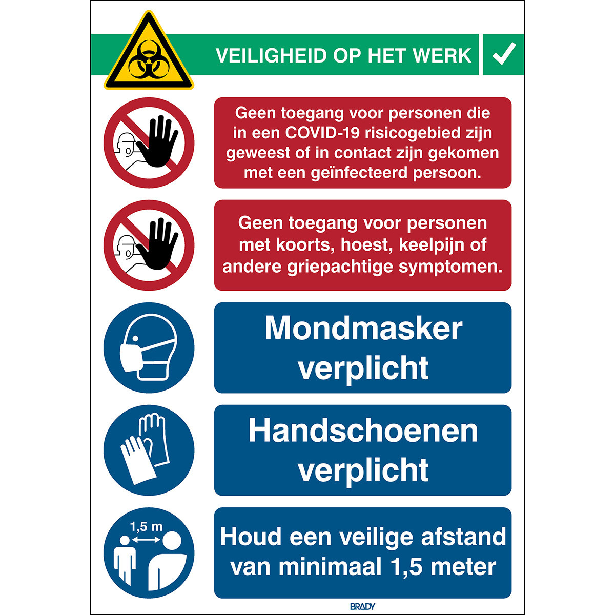 Nedelko Covid-19 receptie ii 371 X 262 MM gelamineerd polyester