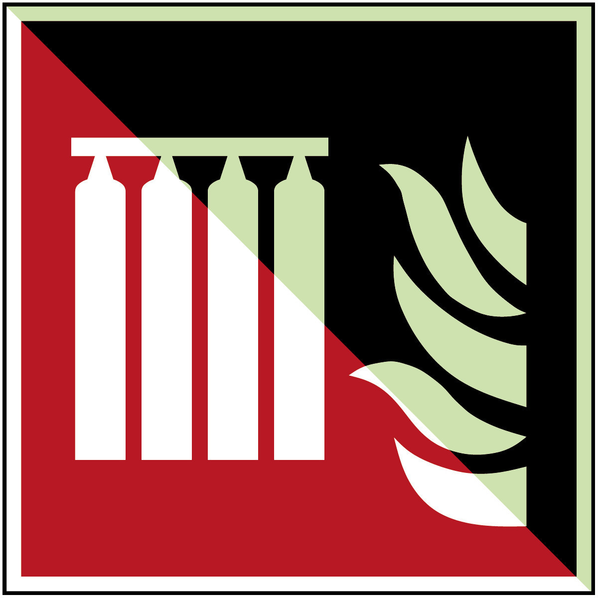 Brady BG Vaste Blusbatterij – iso 7010