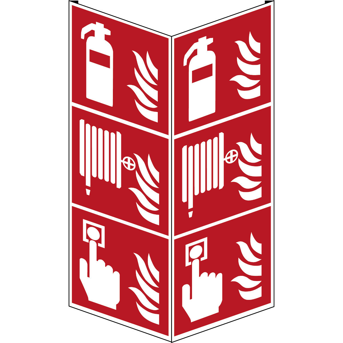 Brady B86HA408B720 Iso-Veiligheidspictogram - brandblusser, blusslang en brandmelder