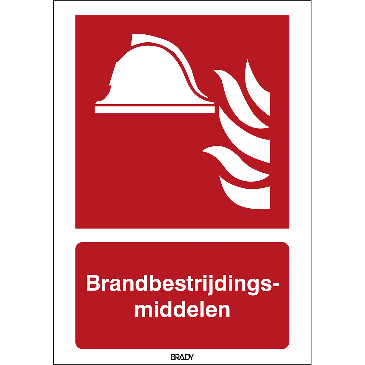 Brady B86HA408B722 Iso-Veiligheidspictogram - brandbestrijdingsmiddelen