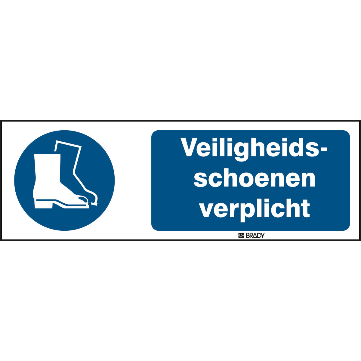 Brady B86HA408B722 Iso-Veiligheidspictogram - veiligheidsschoenen verplicht