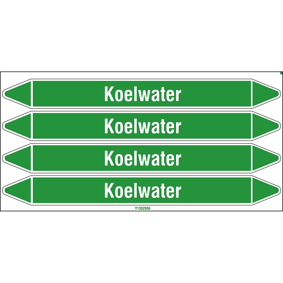 Brady B82HA382B639 Individuele Leidingmerkers op kaart met geperforeerde pijlen, zonder P