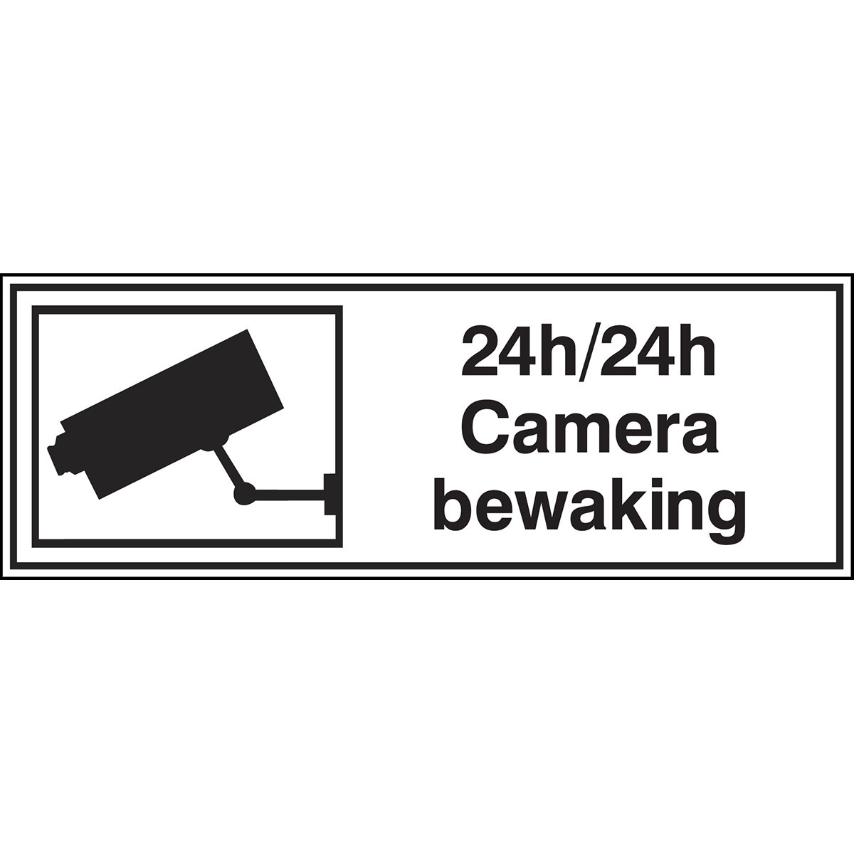 Brady B86HA408B726 Informatietekens - 24H/24H camerabewaking - 24H/24H camera bewaking