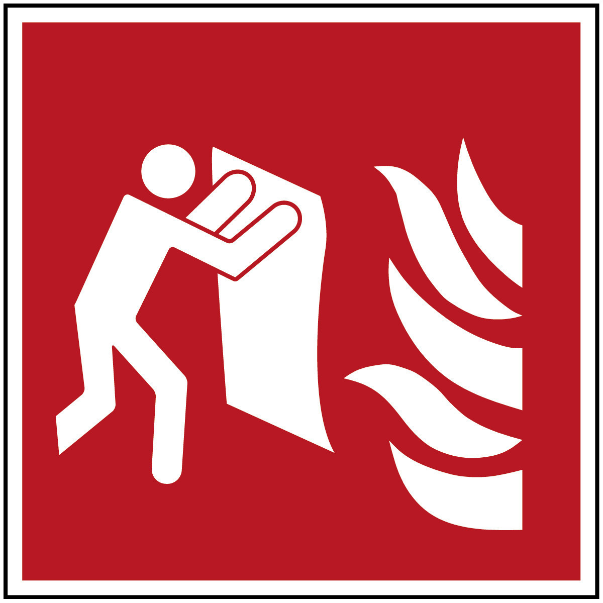 Brady BG Branddeken – miniveiligheidspictogram – iso7010
