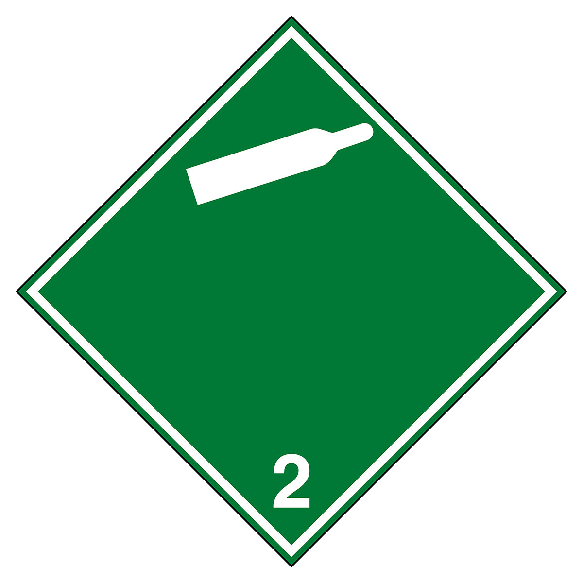 Brady Vervoerspictogram - niet-brandbaar, niet-giftig gas