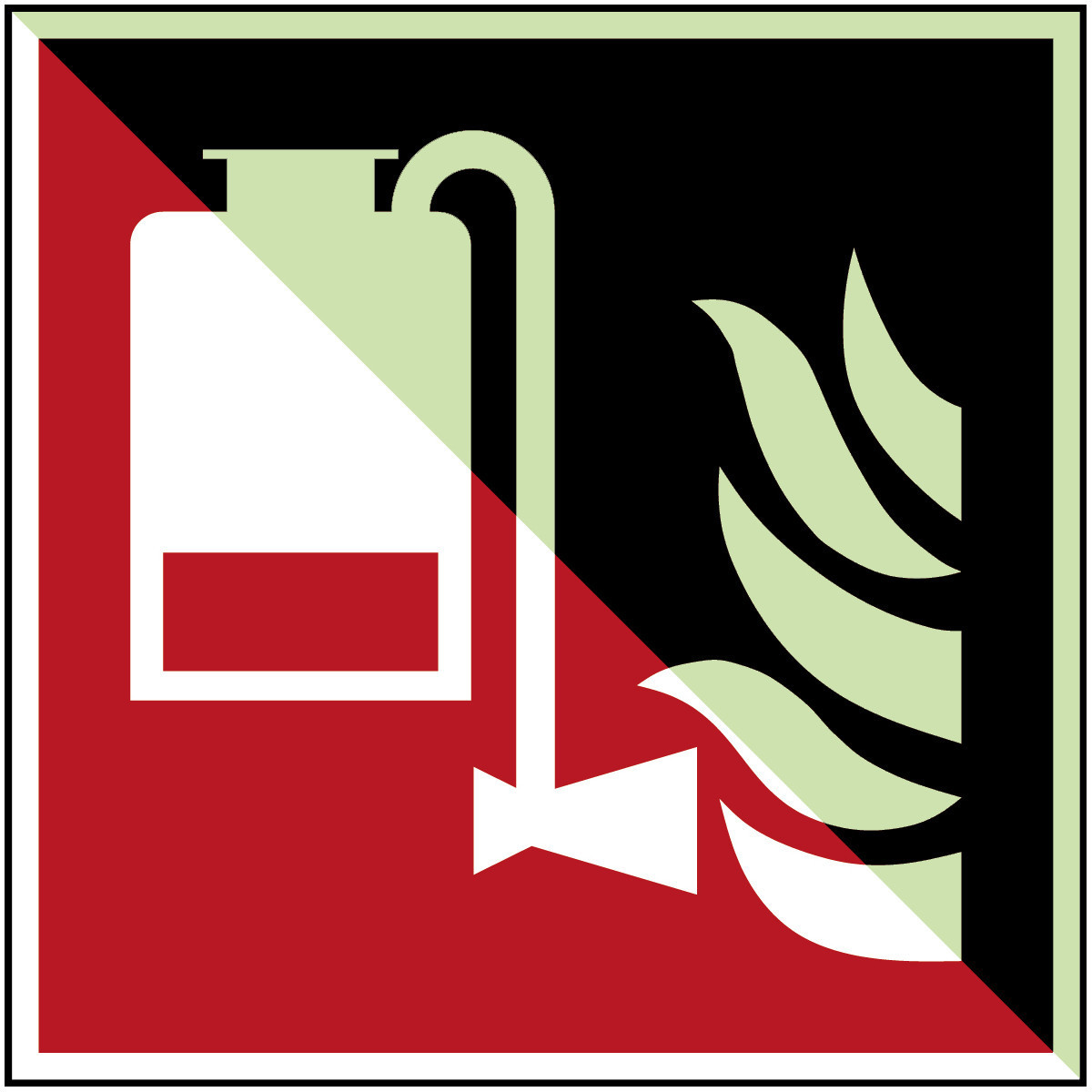 Brady B86HA408B726 Iso-Veiligheidspictogram - draagbare schuimblusser