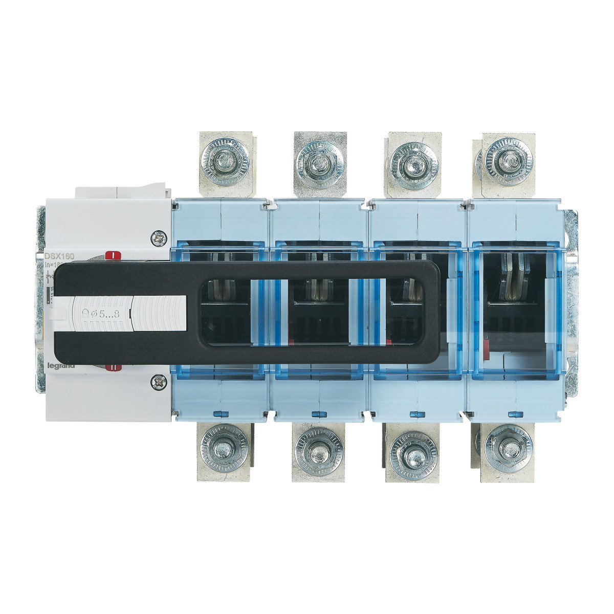 Bronomschakelaar DSX160 4P 160a - maat 1 - bevestiging op plaat