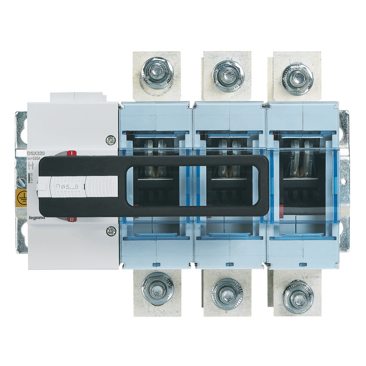 Bronomschakelaar DSX320 3P - 320a - maat 2 - bevestiging op plaat