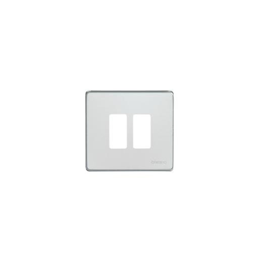 Bticino Magic afdekraam 2V horizontaal en verticaal grijs ip20