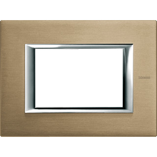 Bticino Axolute afdekraam 1V horizontaal titanium