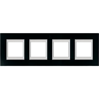 Bticino Axolute afdekraam 4V horizontaal zwart