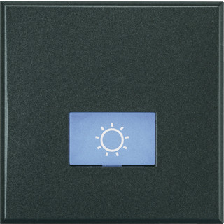 Bticino Axolute tweedelige drukker aan-/uit-schakelaar antraciet