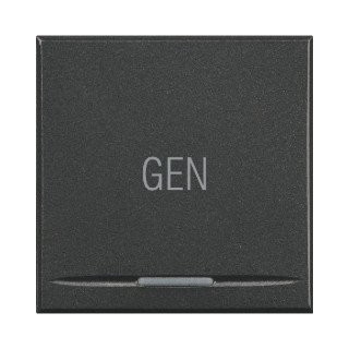 Bticino Axolute enkele wip aan-/uit-schakelaar antraciet