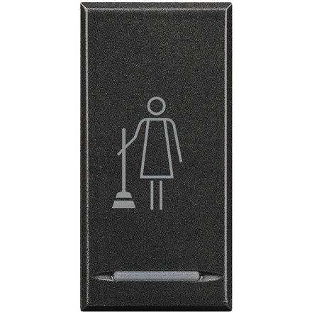 Bticino Axolute tweedelige wip aan-/uit-schakelaar antraciet